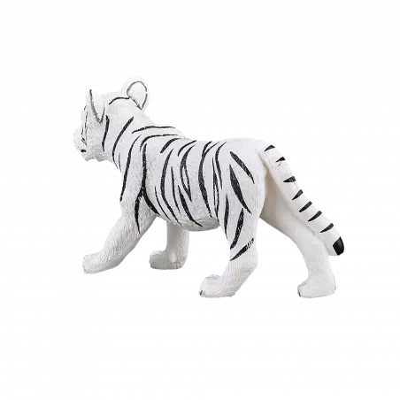 Figura de juguete de cachorro de tigre blanco de pie marca Mojo