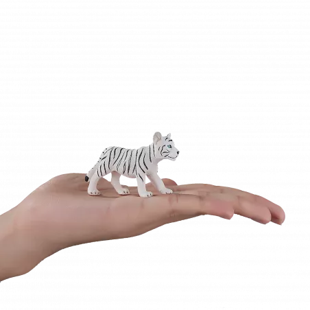 Figura de juguete de cachorro de tigre blanco de pie marca Mojo