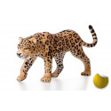 Figura de juguete de leopardo con diseño realista y detallado para niños y coleccionistas.