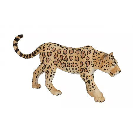 Figura de juguete de leopardo con diseño realista y detallado para niños y coleccionistas.