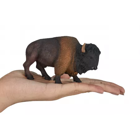 Figura detallada y realista de bisonte americano para colección y decoración.