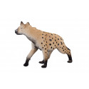 Figura de hiena realista y detallada para coleccionistas y educación sobre fauna salvaje.