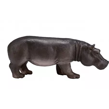Figura detallada de hembra de hipopótamo de juguete marca Mojo para juego educativo y coleccionistas.