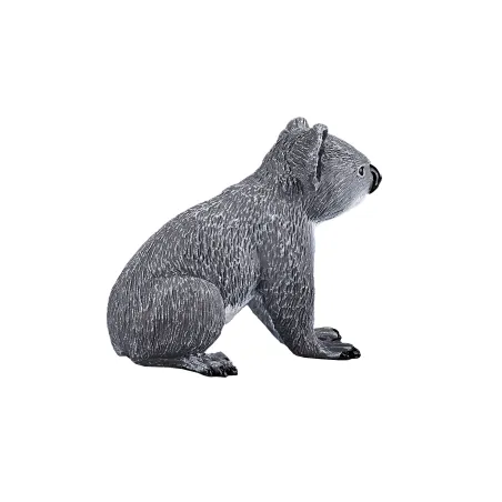 Koala en miniatura realista pintado a mano, ideal para juego educativo y colección.
