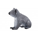 Koala en miniatura realista pintado a mano, ideal para juego educativo y colección.