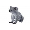 Koala en miniatura realista pintado a mano, ideal para juego educativo y colección.