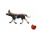 Figura decorativa y realista de perro de caza africano para coleccionistas.