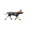 Figura decorativa y realista de perro de caza africano para coleccionistas.