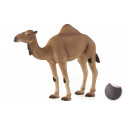 Figura de juguete de camello Mojo pintada a mano con detalles realistas para coleccionistas y niños.