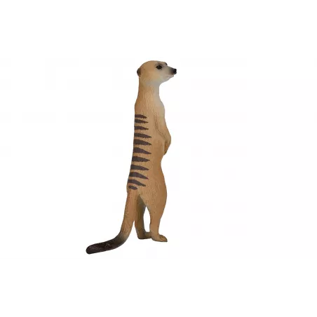 Figura realista de suricata en posición de alerta para coleccionistas y juego educativo.