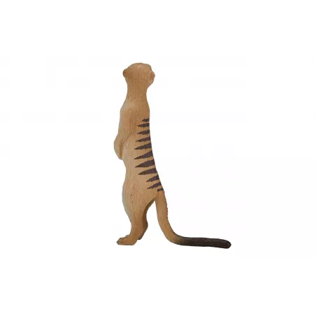 Figura realista de suricata en posición de alerta para coleccionistas y juego educativo.