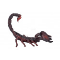 Figura realista de escorpión emperador esculpida y pintada a mano para decoración.