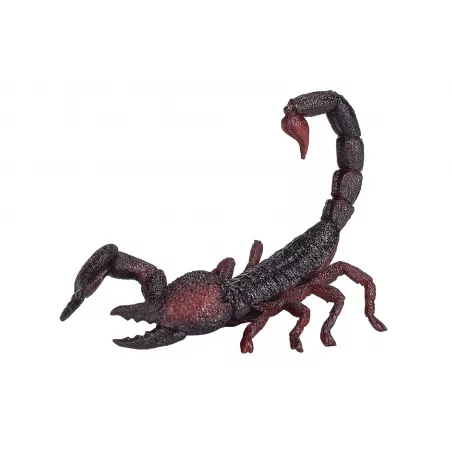 Figura realista de escorpión emperador esculpida y pintada a mano para decoración.