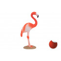 Figura decorativa de flamenco americano realista de la marca Mojo para decoración de interiores.