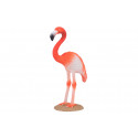 Figura decorativa de flamenco americano realista de la marca Mojo para decoración de interiores.
