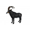 Figura decorativa realista de antílope sable esculpida con detalle para coleccionistas de fauna.