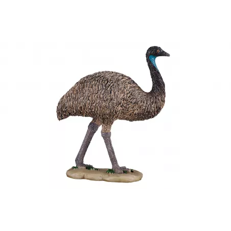 Figura realista de emú de Mojo pintada a mano con detalles de ave australiana.
