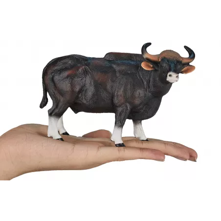 Figura detallada y pintada a mano del Toro Gaur de Mojo para coleccionistas.