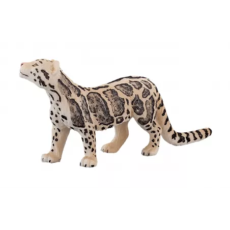 Figura decorativa Pantera Brumosa de diseño moderno y compacto de 10x10x10 cm de la colección Mojo.