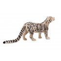 Figura decorativa Pantera Brumosa de diseño moderno y compacto de 10x10x10 cm de la colección Mojo.