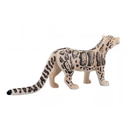 Figura decorativa Pantera Brumosa de diseño moderno y compacto de 10x10x10 cm de la colección Mojo.