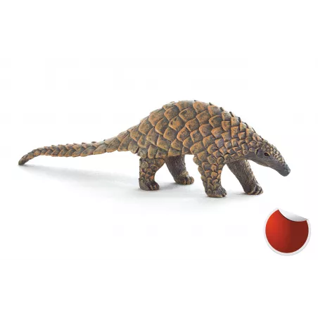 Figura realista de pangolín indio de 12 cm para coleccionistas y decoración.