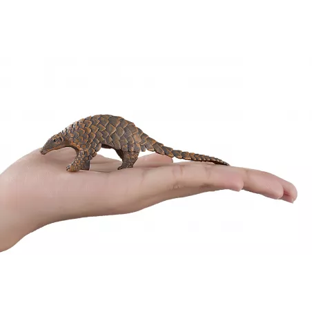 Figura realista de pangolín indio de 12 cm para coleccionistas y decoración.