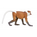Figura realista de mono narigudo de Borneo para colección y decoración.