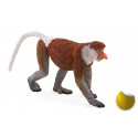 Figura realista de mono narigudo de Borneo para colección y decoración.
