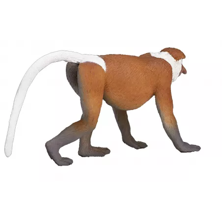 Figura realista de mono narigudo de Borneo para colección y decoración.