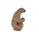 Figura decorativa detallada de un perezoso de dos dedos para estantería o escritorio.