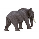 Figura realista de elefante africano con textura detallada para decoración y coleccionistas.