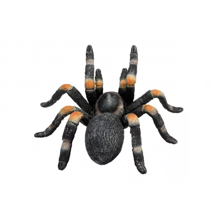Figura hiperrealista de tarántula roja de juguete marca Mojo para coleccionistas