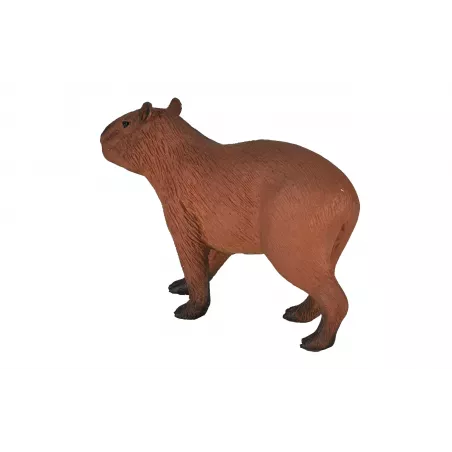 Figura de juguete de capibara realista y detallada para juego educativo y coleccionistas.