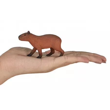 Figura de juguete de capibara realista y detallada para juego educativo y coleccionistas.