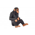 Figura realista de chimpancé de la colección Mojo pintada a mano para coleccionistas y juego educativo.