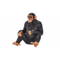 Figura realista de chimpancé de la colección Mojo pintada a mano para coleccionistas y juego educativo.