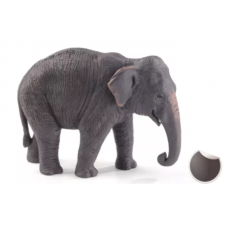 Figura de juguete de elefante asiático realista y detallada para niños y coleccionistas