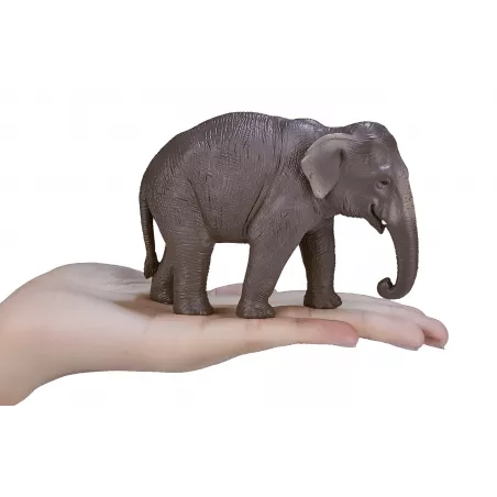 Figura de juguete de elefante asiático realista y detallada para niños y coleccionistas