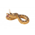 Figura detallada y realista de serpiente de cascabel para decoración y coleccionistas de la naturaleza.