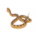 Figura detallada y realista de serpiente de cascabel para decoración y coleccionistas de la naturaleza.