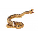 Figura detallada y realista de serpiente de cascabel para decoración y coleccionistas de la naturaleza.