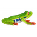Réplica realista de la rana arborícola de ojos rojos Mojo, figura decorativa y coleccionable.
