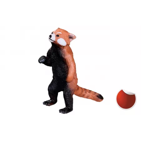 Figura realista de panda rojo marca Mojo pintada a mano para coleccionistas y decoración