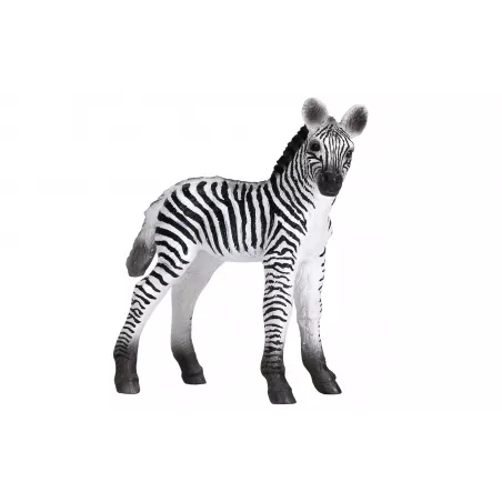Figura de potro cebra de juguete realista de la colección Mojo para niños y coleccionistas.
