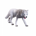 Figura de lobo ártico Mojo pintada a mano, juguete realista y detallado de colección.