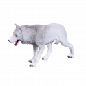 Figura de lobo ártico Mojo pintada a mano, juguete realista y detallado de colección.