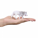 Figura de lobo ártico Mojo pintada a mano, juguete realista y detallado de colección.