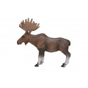 Figura decorativa y realista de alce europeo para coleccionistas de fauna.