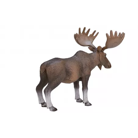 Figura decorativa y realista de alce europeo para coleccionistas de fauna.